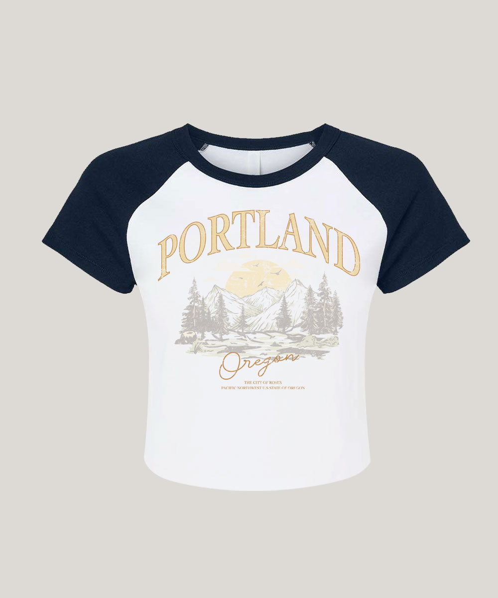 Portland raglan baby tee