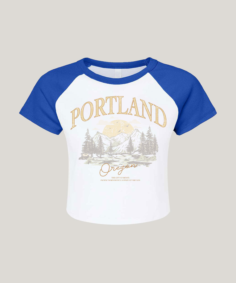 Portland raglan baby tee