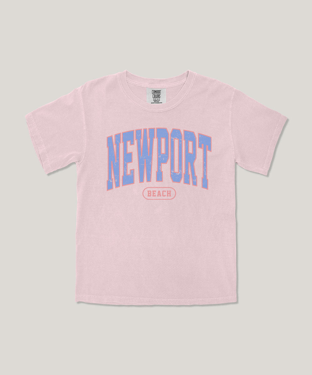 Newport beach kids graphic tee