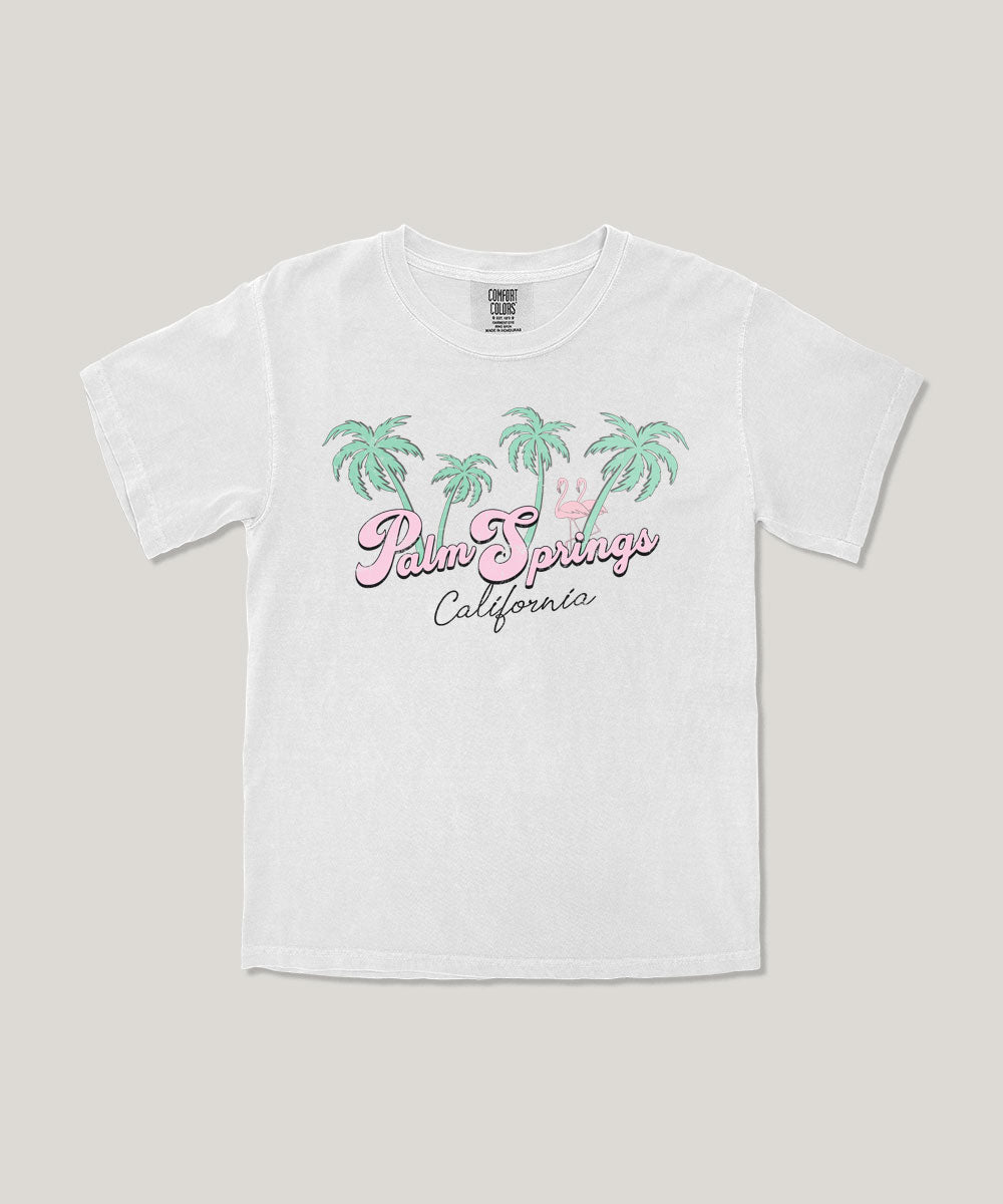 Palm springs kids graphic tee