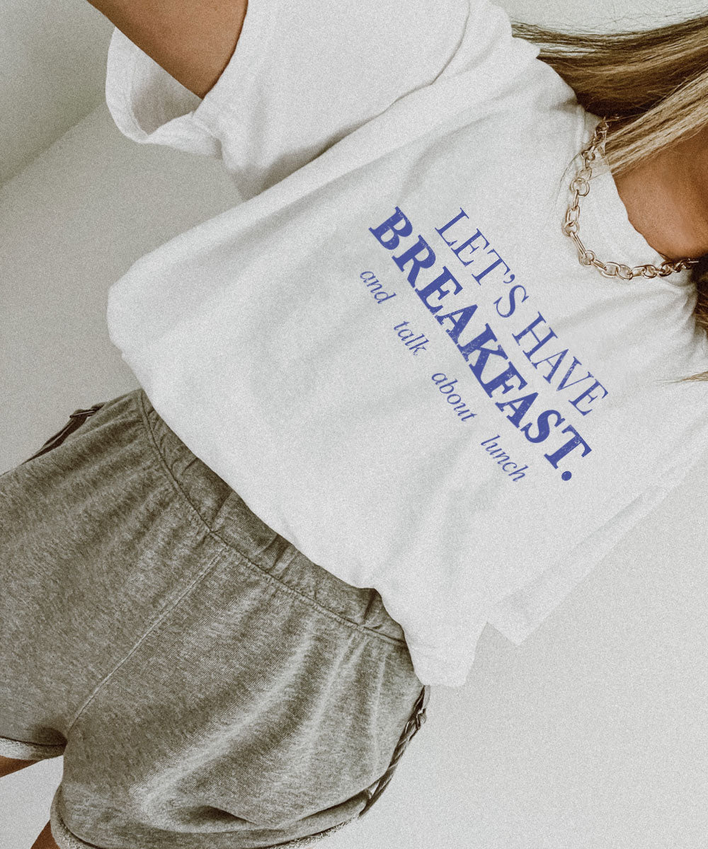 Let's have breakfast graphic tee