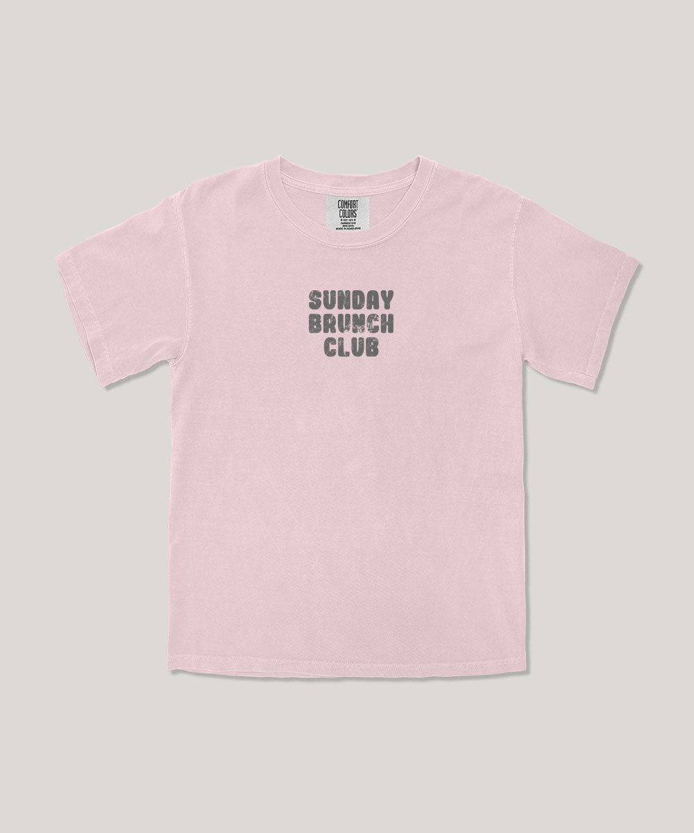 Sunday brunch club kids graphic tee