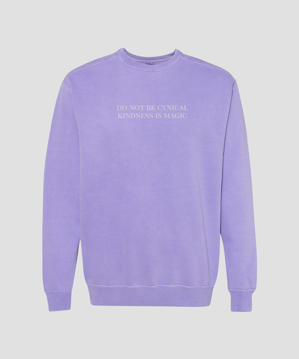 Do not be cynical vintage washed crew neck