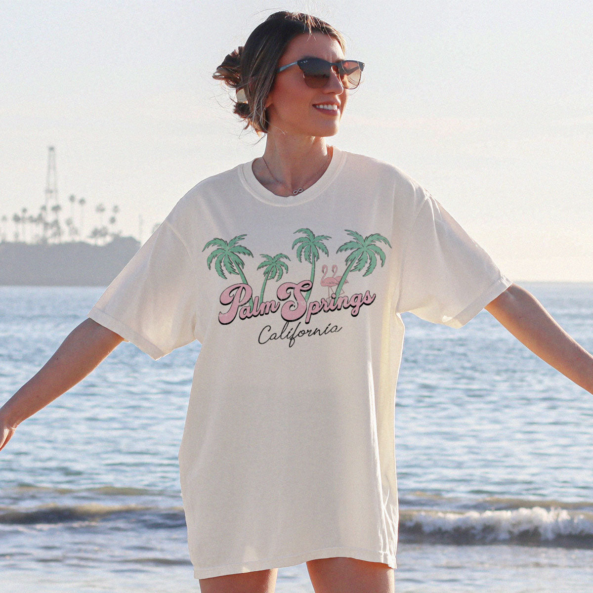 Palm springs california graphic tee