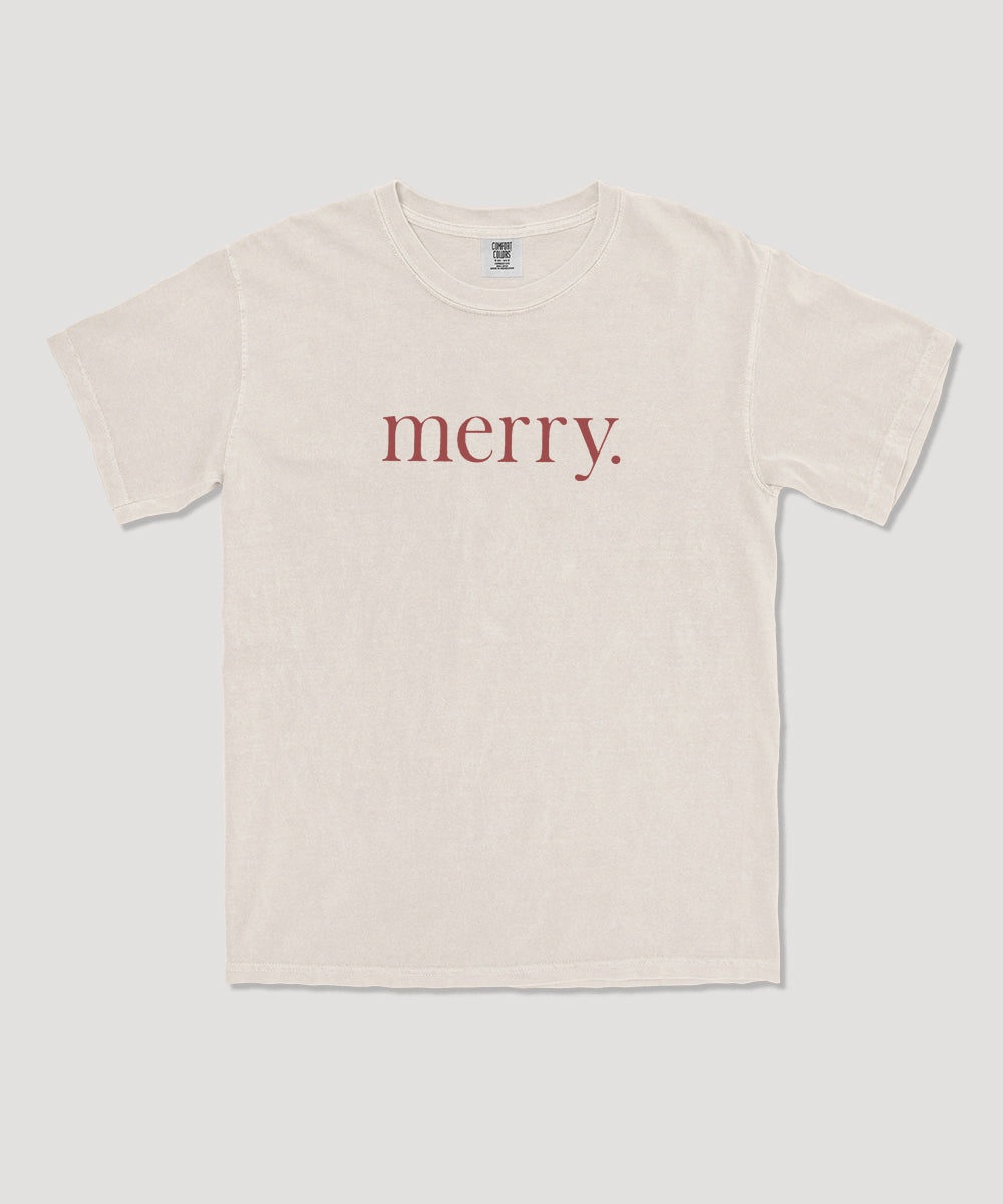 Merry holiday graphic tee