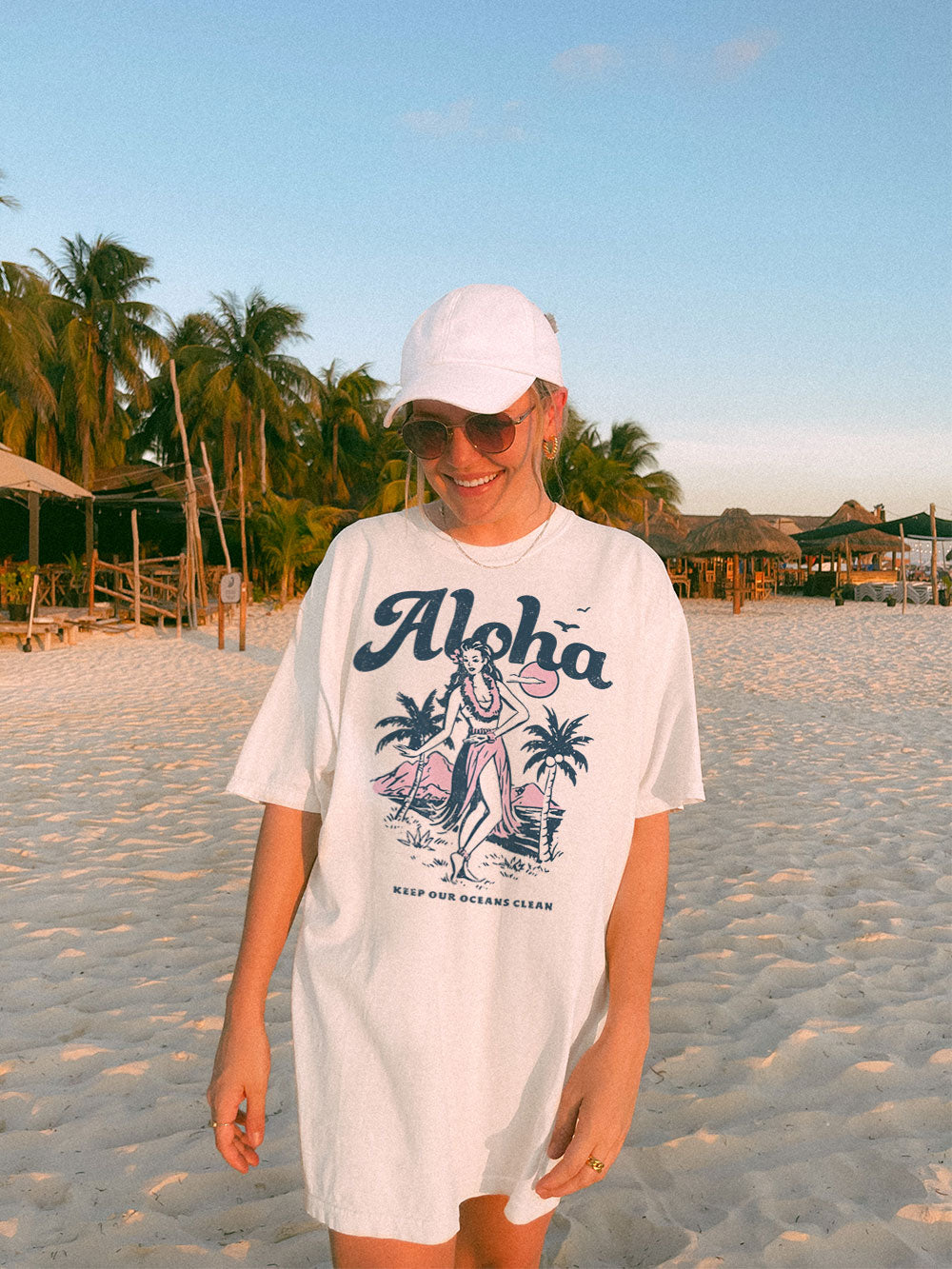 Aloha graphic tee