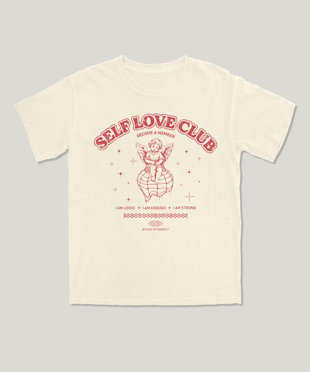 Self love club graphic tee