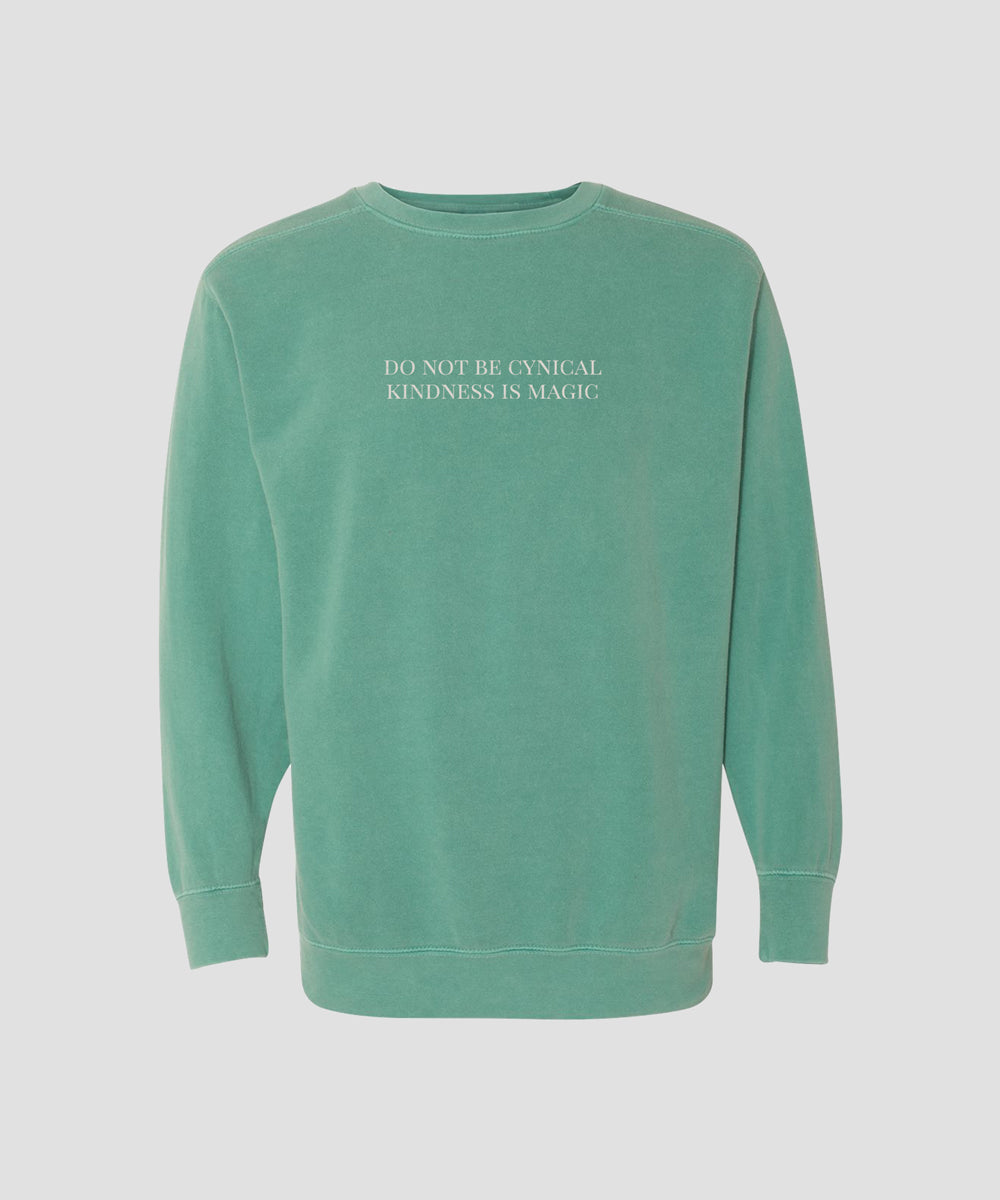 Do not be cynical vintage washed crew neck