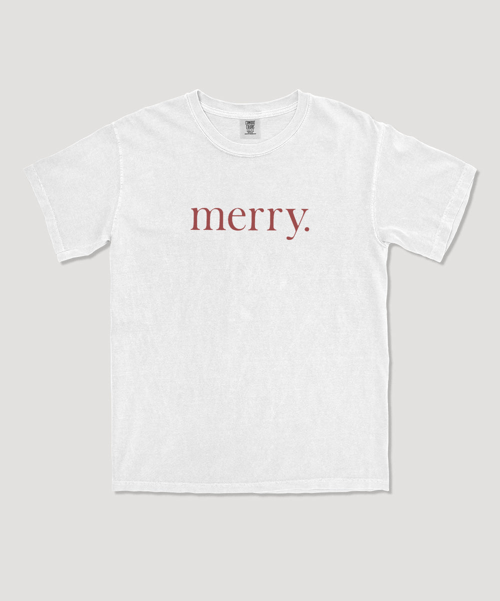 Merry holiday graphic tee