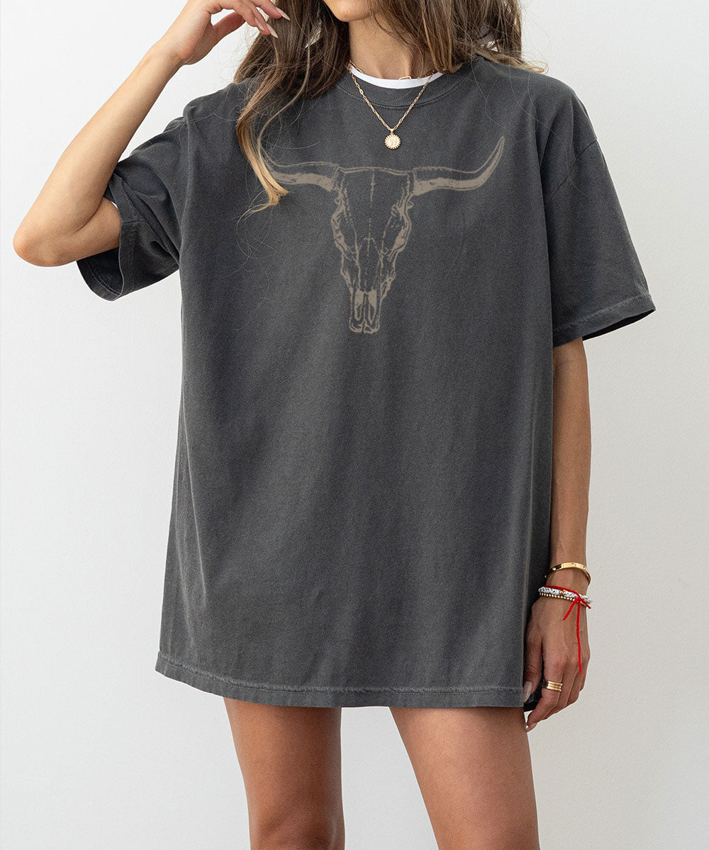 Western skull tee