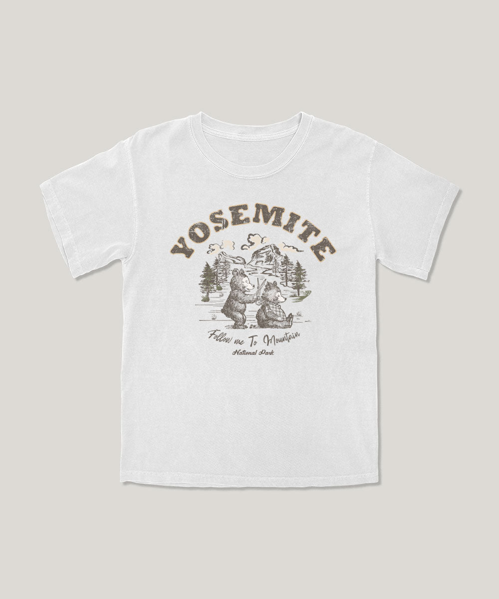 Yosemite bear kids graphic tee