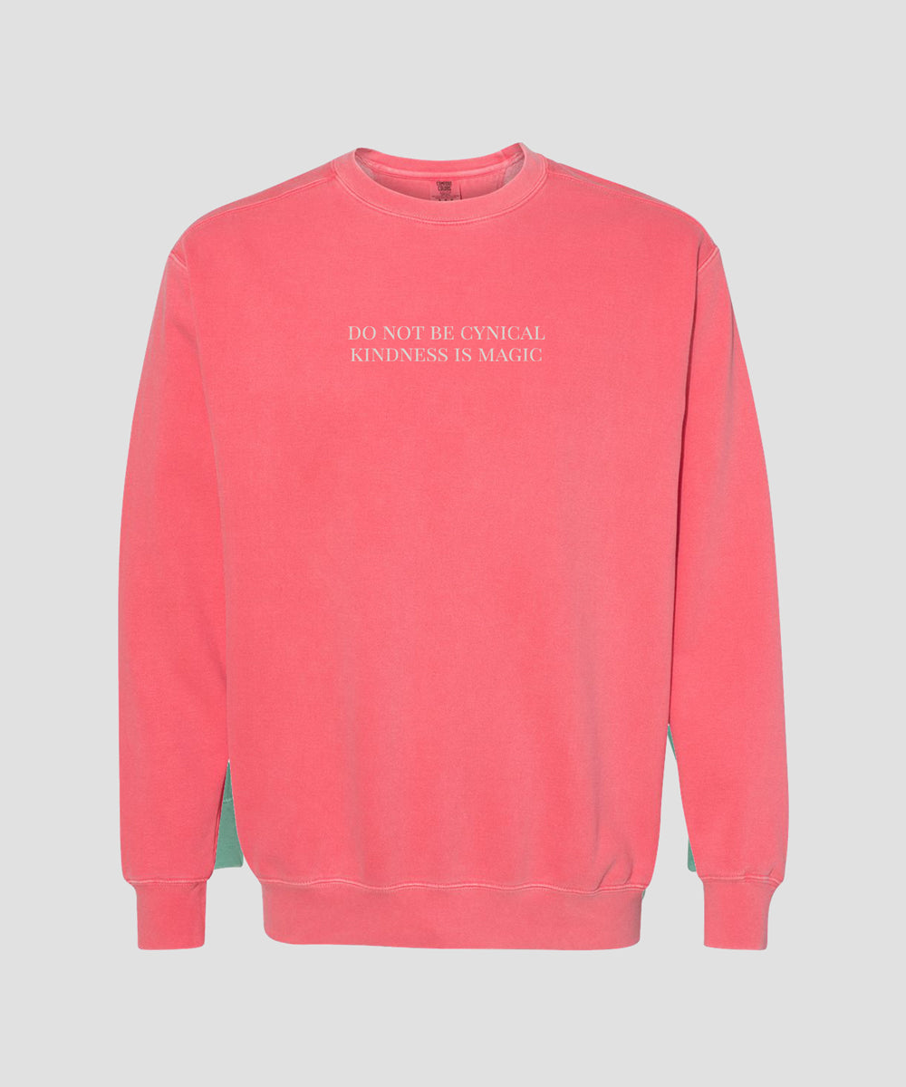 Do not be cynical vintage washed crew neck