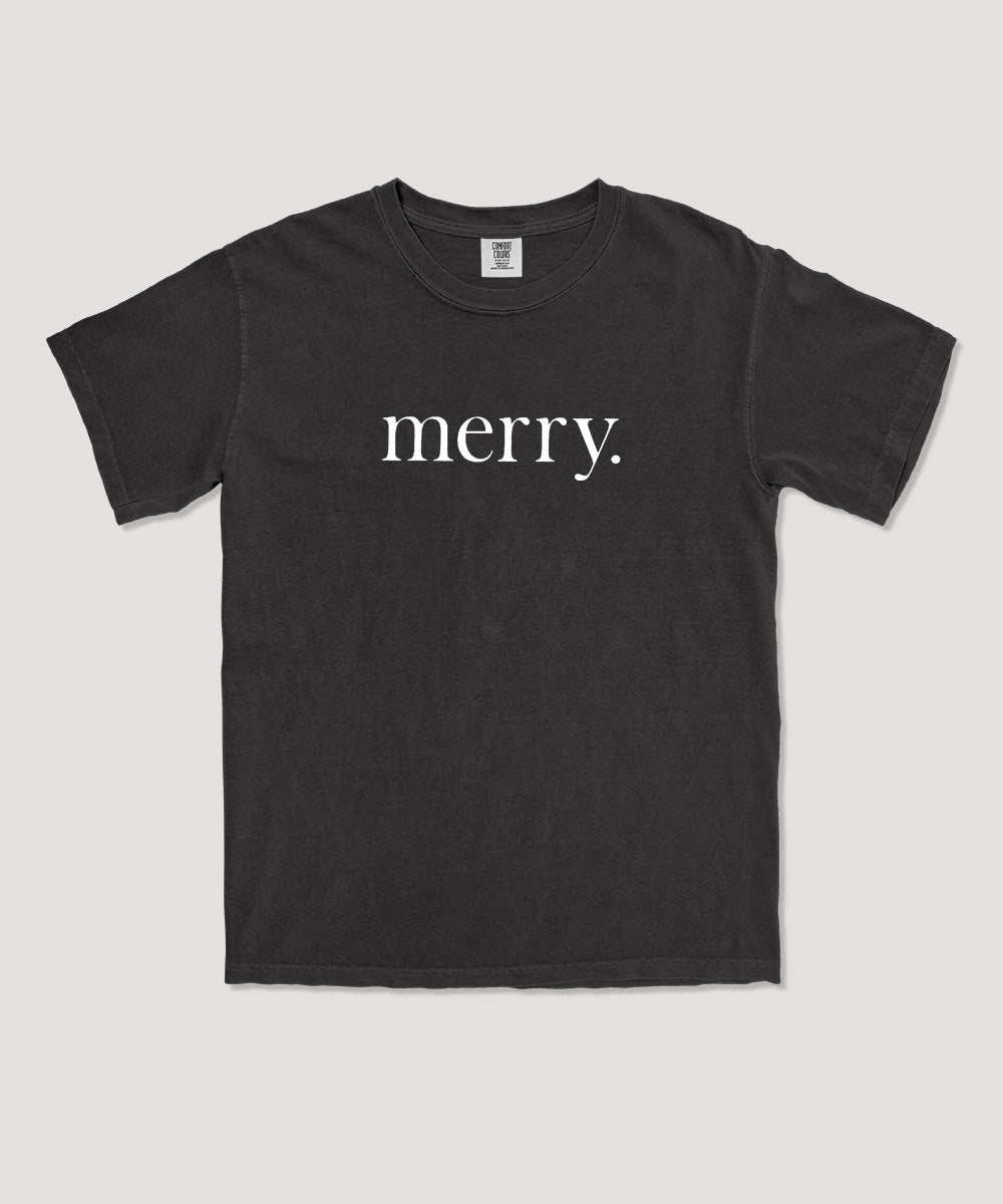 Merry holiday graphic tee