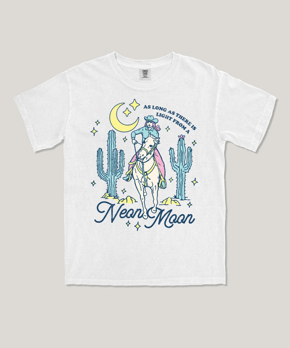 Neon moon graphic tee