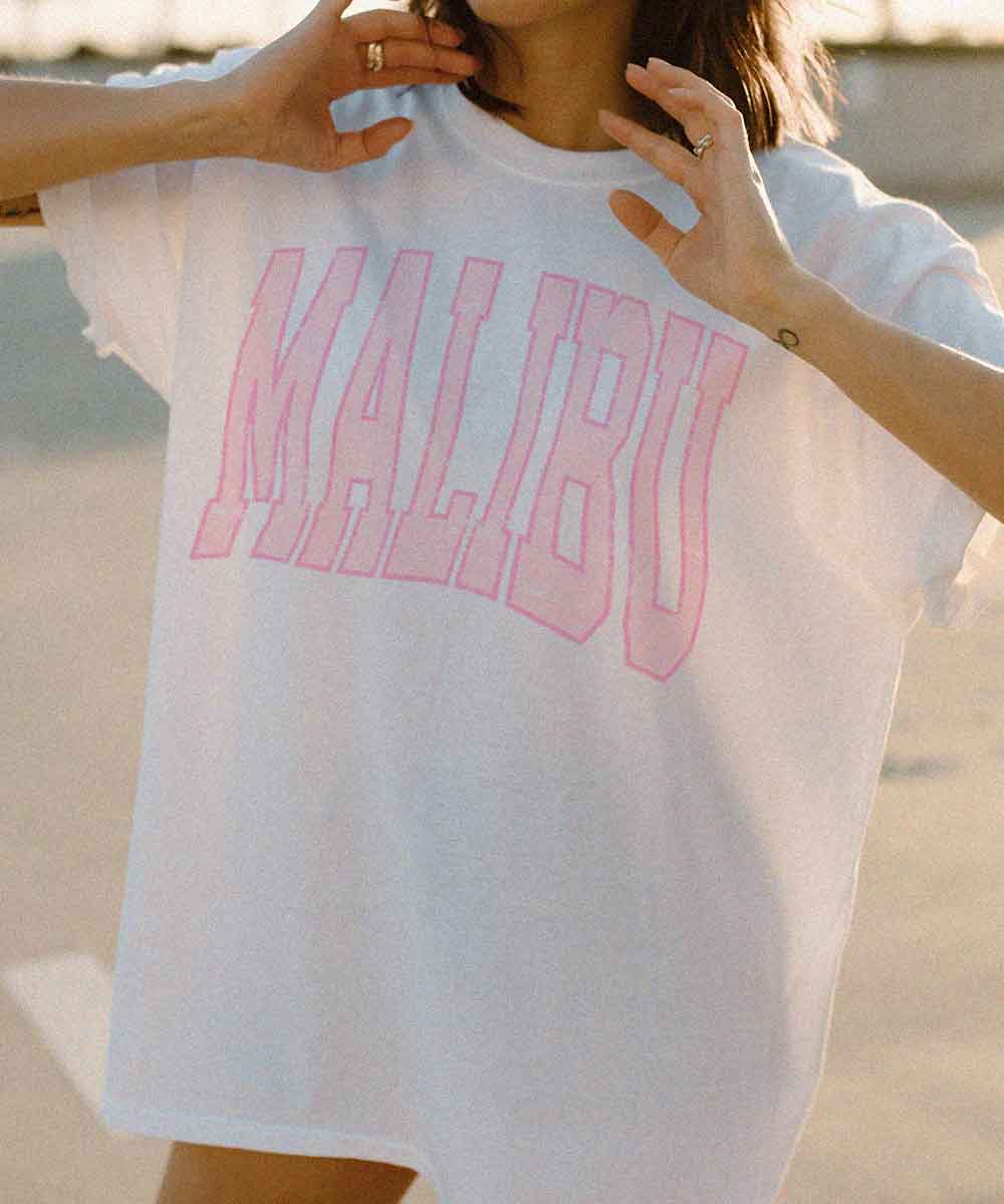 Malibu beachwear graphic tee