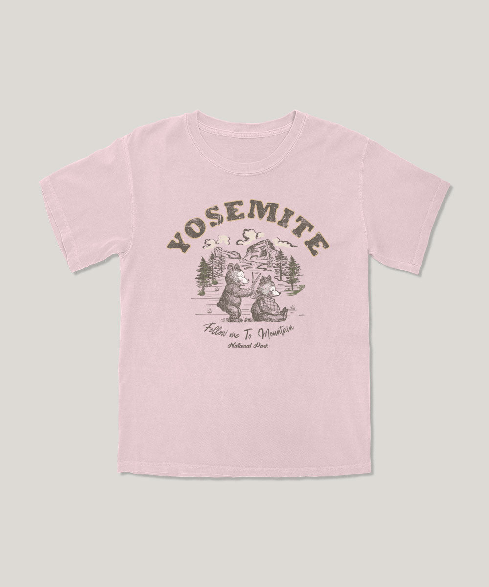 Yosemite bear kids graphic tee