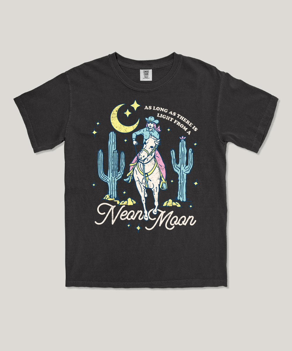 Neon moon graphic tee