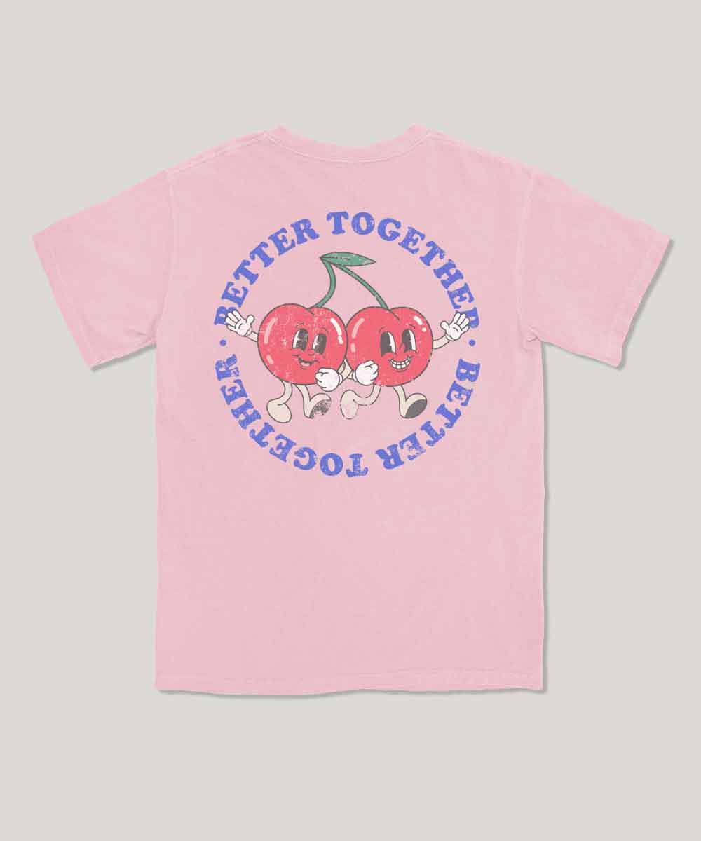 Better together cherry graphic tee