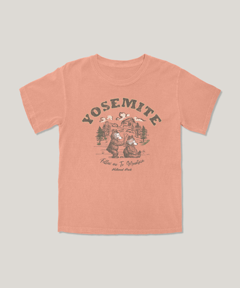 Yosemite bear kids graphic tee