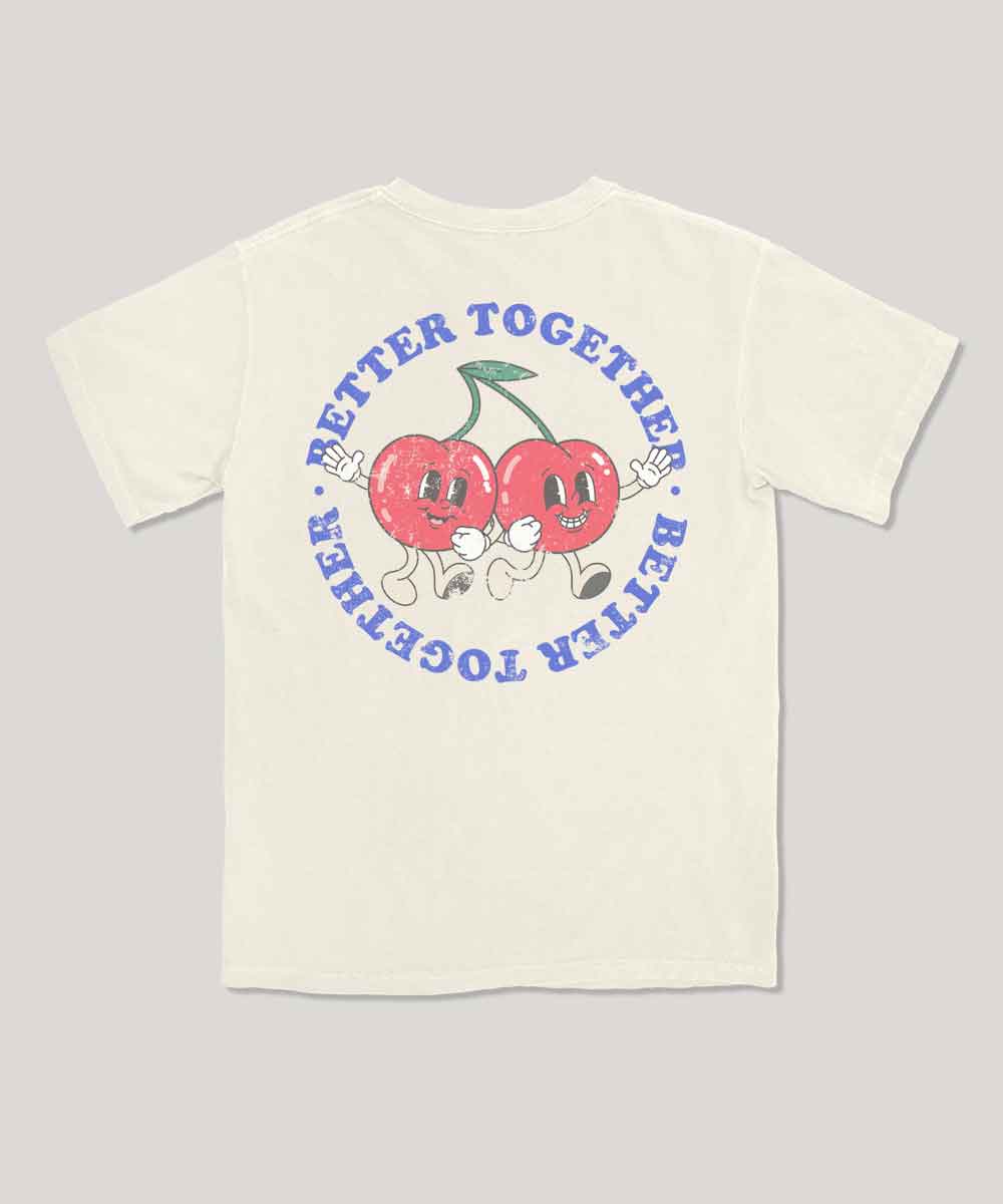 Better together cherry graphic tee