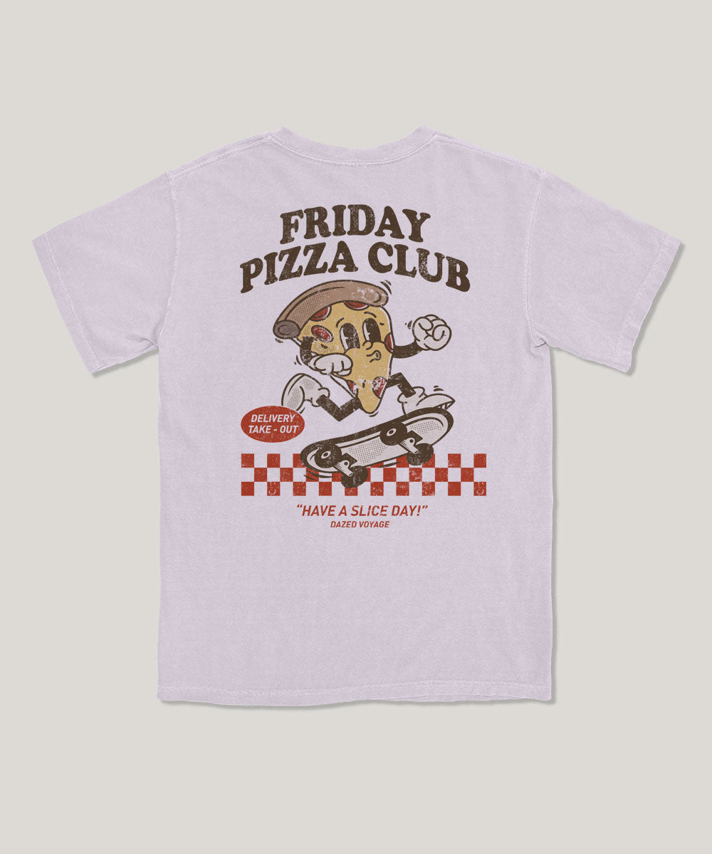 Friday pizza club graphic tee