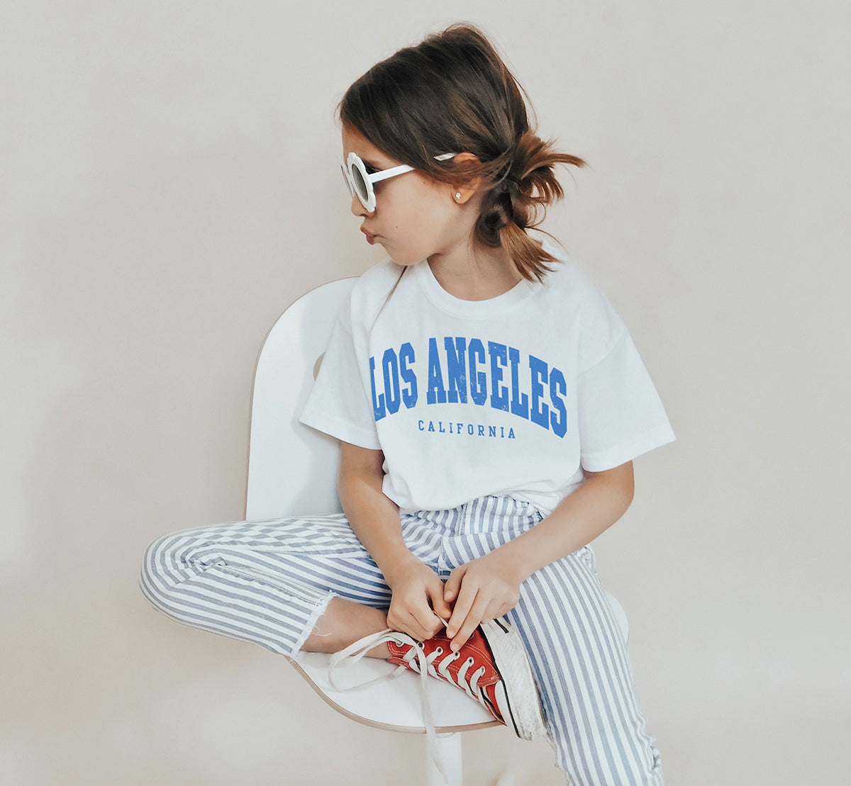 Los angeles kids graphic tee