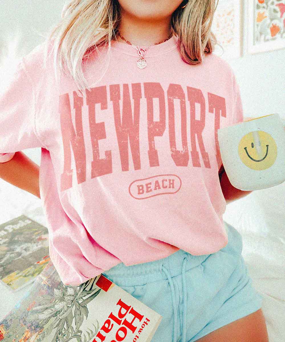 Newport beach graphic tee