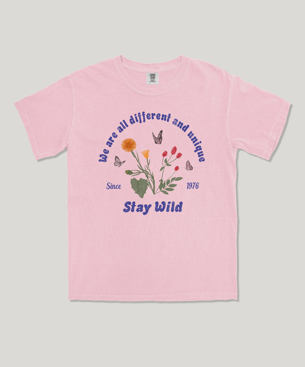 Stay wild kids graphic tee