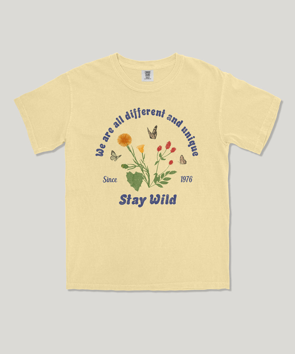 Stay wild kids graphic tee